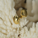 FAN SHELL DOUBLE HEADER GOLD RING - The Sea Nymphs